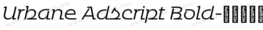Urbane Adscript Bold字体转换